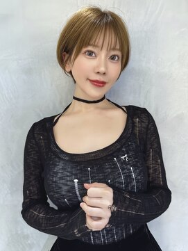 ショート 髪質改善 縮毛矯正 ブリーチなし ダブルカラー 