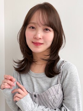 ラフ フロム ガーデン(Laf from GARDEN) ミディアム/レイヤーカット/顔周りカット/透明感カラー