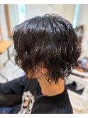 ショートスパイラルパーマ3.30波巻きツイストスパイラル
