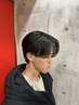メンズカット+ニュアンスパーマ+眉毛カット ¥10210