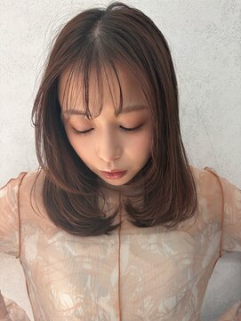 フィガロ ウメダ(FIGARO UMEDA) ミディアムレイヤー/30代/マロンベージュ/ナチュラルベージュ
