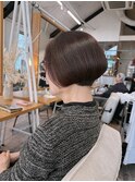 骨格に合わせた小顔カット×上品カラー