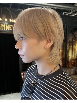 ノラ ヘアーサロン(NORA HAIR SALON) 【石山】ハイトーンマッシュウルフ