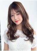《NYLON.》【愛されモテ髪】柔らか質感ロング×ショコラブラウン