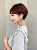 ハンサムショート/丸みショートボブ/20代30代40代50代/顔周り