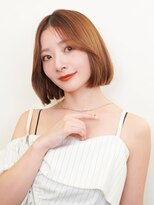 ラフィス ヘアーコロナ 河原町店(La fith hair corona)&nbsp;【La fith】切りっぱなしボブ×センターパート×ダブルカラー