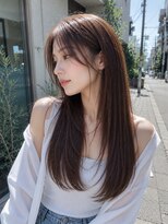 バグズ ヘアデザイン 桔梗が丘店(Baguz HAIR DESIGN) 韓国レイヤーロング髪質改善シースルーバング小顔ストレート