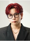 韓国センターパート縮毛矯正フェザーパーマニュアンスパーマ