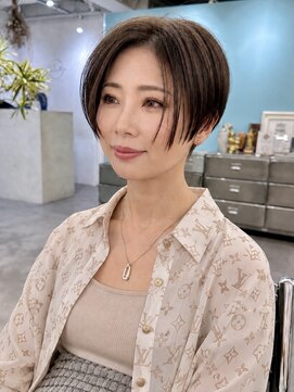 オウル(Owll) 【Owll】石田学史ハンサム刈り上げショート40代50代60代ベージュ