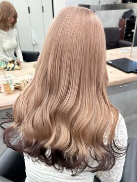 ベレーザ 川越(Beleza) ba17902_ミルクティーベージュハイトーンカラー艶レイヤーカット