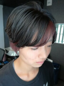 ヘアー ラウンジ クルージー(Hair Lounge CRUSIE) アッシュブルーと、ヴァイオレットピンク