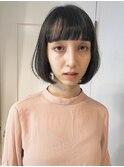 シンプルな抜け感ボブ/10代20代30代40代