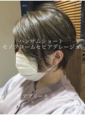 ハンサムショ-トにイメチェン×極細ハイライト2[ペールベージュ]