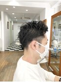 MEN'S HAIR  センターパート　サイドパート　韓国マッシュ