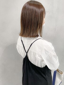 ハルキ ミナト ジャパン オオサカ(HARUKI MINATO japan OSAKA) 外ハネボブ 20代30代40代ヘア 小顔 大阪ボブ 梅田