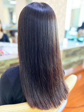 アークスヘアー 30代40代髪質改善ココアブラウン艶感ストレート透明感