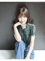 アフロディーテ 銀座(APHRODITE GINZA)&nbsp;グレージュカラー/シルキーベージュ/斜めバング/銀座/東銀座