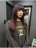 #赤カラー#レッドカラー#プルシール#エクステ#ミディアム