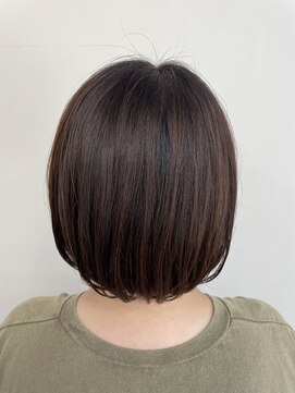 ヘアープロデュース ラピセット 松山(Lapset) 20代30代40代ミニボブアッシュベージュ透明感小顔ブリーチなし