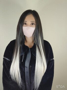 ウィット アンド ラファム Wit &La Famme ホワイトエクステのバレイヤージュカラーはカッコいい!