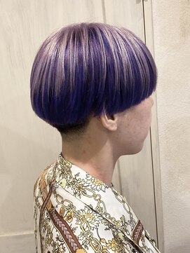 ヘアーリゾートガーデン 南林間店(Hair Resort Garden) アンブレラカラー/パープル×ミルクティー/ダブルカラー