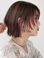 シスタ(SISTA)&nbsp;フェイスレイヤーボブくびれボブピンクブラウン【自由が丘】