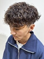 ルースト 西院店(ROOST)&nbsp;波巻きパーマ×金メッシュ