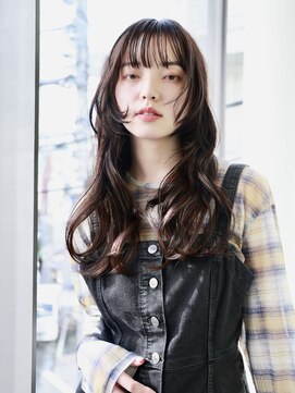 エムスラッシュ アヴェダ 自由が丘(M.SLASH AVEDA) ロングウルフ/ロングレイヤー/シースルーバング/抜け感/自由が丘