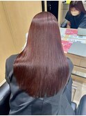 感動のツヤ プラムピンク×ロング