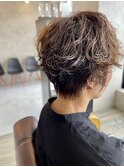 パーマショートボブ