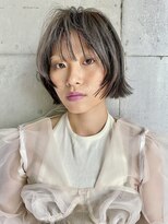 ハイジア(hygea) シースルーバング☆マロンベージュ☆切りっぱなし☆レイヤーボブ