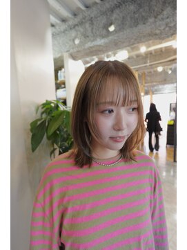 アリスバイアフロート 自由が丘(ALICe by AFLOAT) フェイスレイヤー/レイヤーボブ/ヘーゼルベージュ