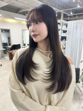 クレム 博多駅店(ChLem) レイヤーカット 艶カラー 暗髪 顔周り 髪質改善 福岡美容室