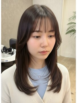 大人レイヤーカット/ハッシュカット/前髪あり/20代30代