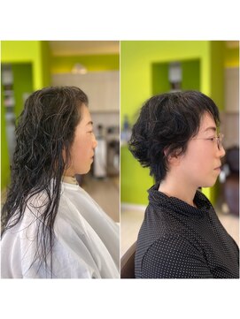 ウェーブショート/癖毛を活かす方法