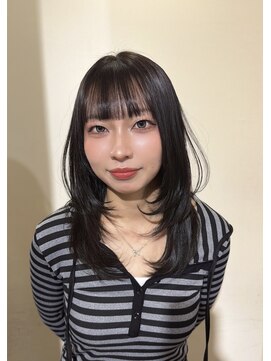 レア 渋谷(Le'a) ダークグレージュ × レイヤーカット