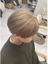 ジーナ 大宮(Zina)&nbsp;メンズ/ブリーチカラー/ミルクティーベージュ 目黒