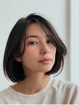 ロディーナコク 大口 新子安(rodina.coc)&nbsp;ミルクティーブロンド/ダークブルー/デジタルパーマ/大口新子安