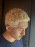 【イージーパンクorイージードリル】MEN'Sカット+ブリーチ+イージーパーマ