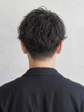 トニーアンドガイ メン 与野駅前店(TONI&GUY MEN) 無造作ダークブラウンくせ毛風ツイストパーマショートp1与野