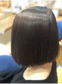30代40代★襟足すっきりで大人かわいい☆暗髪×小顔大人ボブ