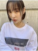 ワンレンボブ切りっぱなしボブ(KENJI)【大宮】