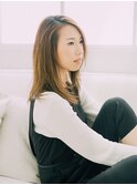 大人かわいい♪ココアブラウン♪前髪