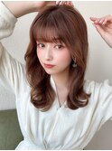 eri/ヨシンモリ/厚めバング/韓国/オルチャンカラー/セミロング