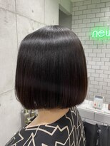 ネウィ 池袋(newi)&nbsp;乾かすだけで自然に収まるボブスタイル/レディースショート