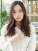 外国人風大人ハイライト小顔かきあげバングa志木20代30代40代