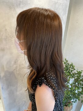 ウララ(URARA) オレンジベージュ大人イヤリングカラー♪