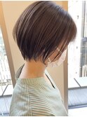 透け感ショートボブ