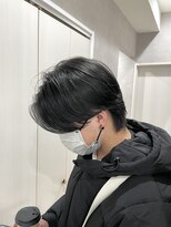 メレ 仙台(Mele)&nbsp;メンズヘアマッシュパーマアッシュブラックカルマパーマウルフ