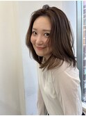 流し前髪レイヤー